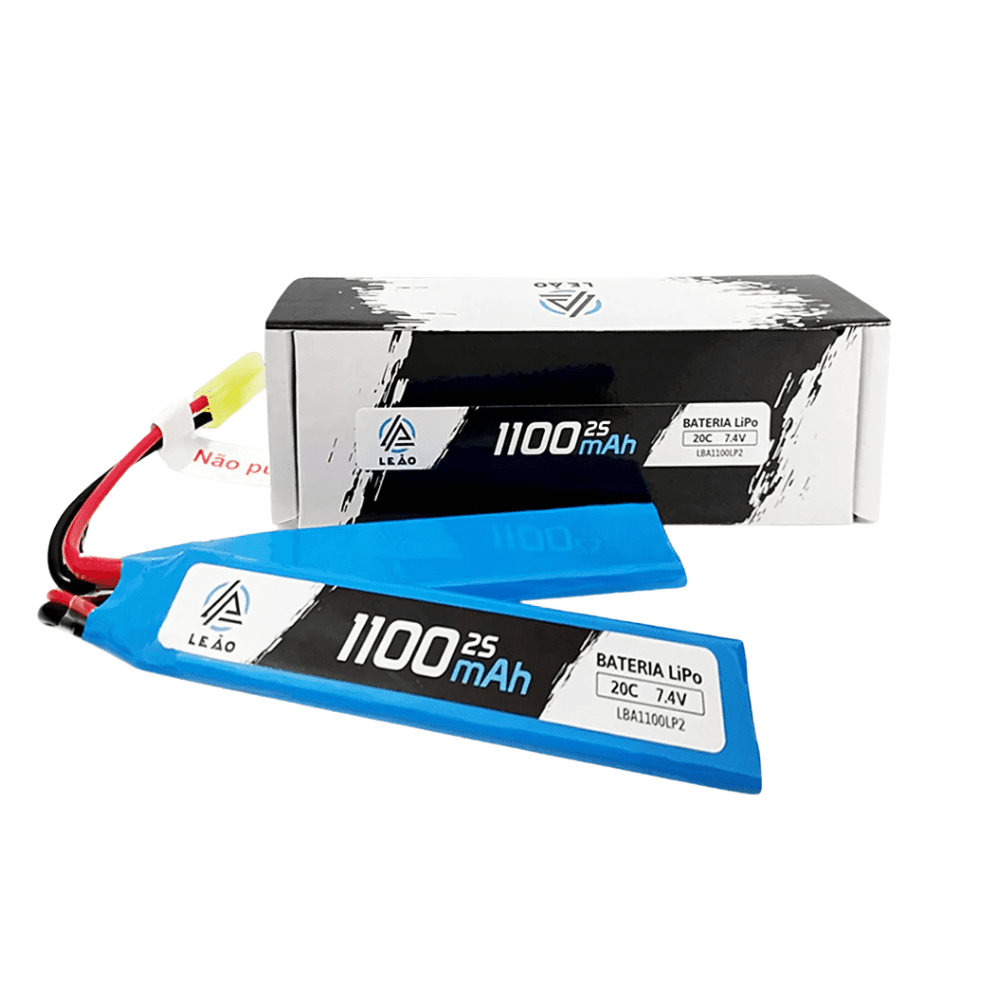Bateria LiPO 7.4v 1100mAh/20c - Leão - Imagem 2