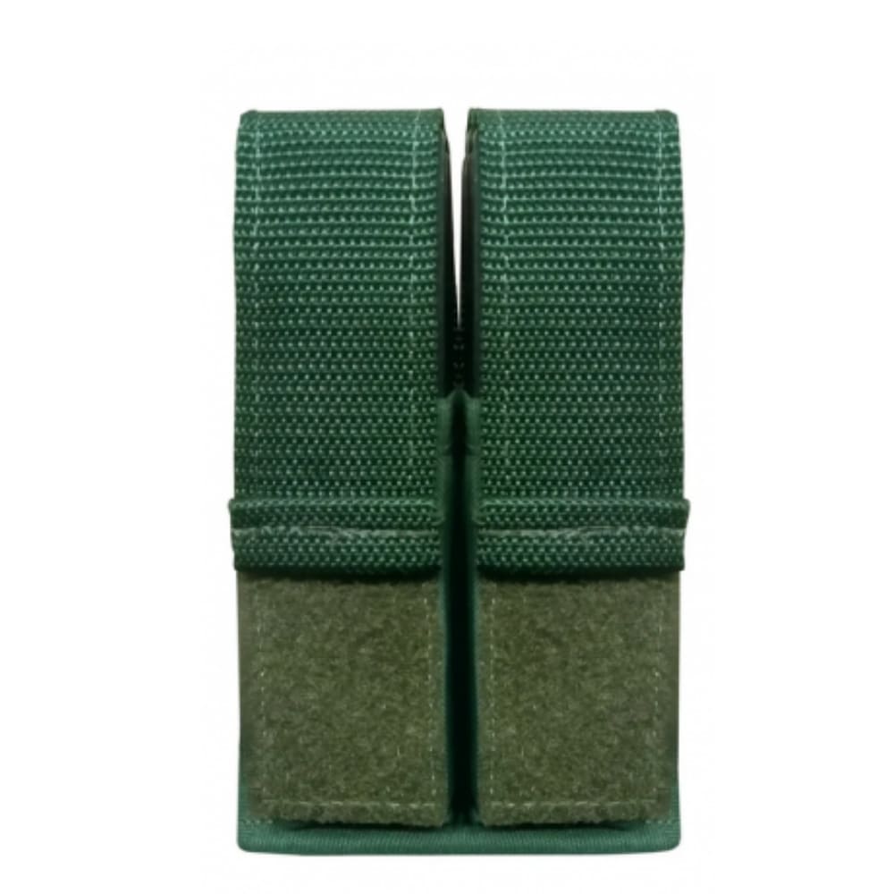Porta Carregador de Pistola Duplo Modular Verde