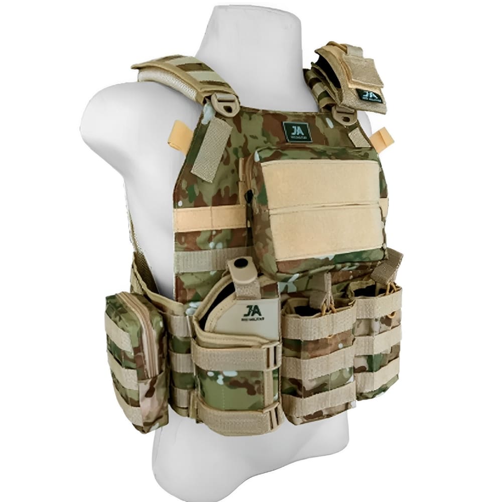 Colete Plate Carrier com 8 Acessórios - Multicam - Imagem 2