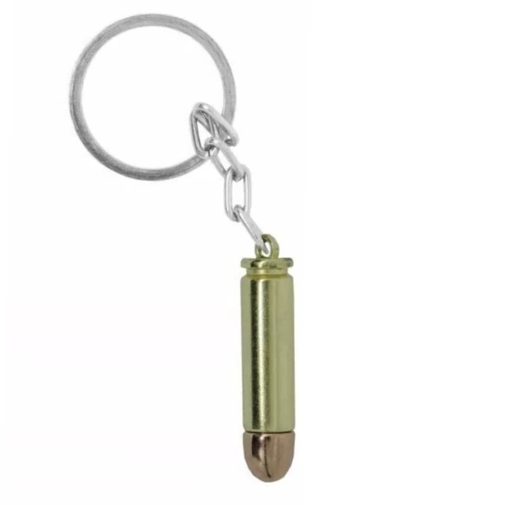 Chaveiro em Metal Dourado Munição 38
