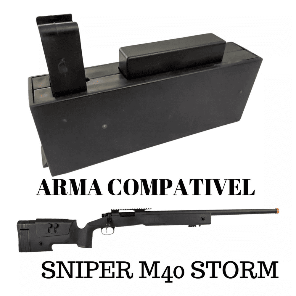 Magazine P/Airsoft Sinper Rossi M40 Storm 6mm - Imagem 2