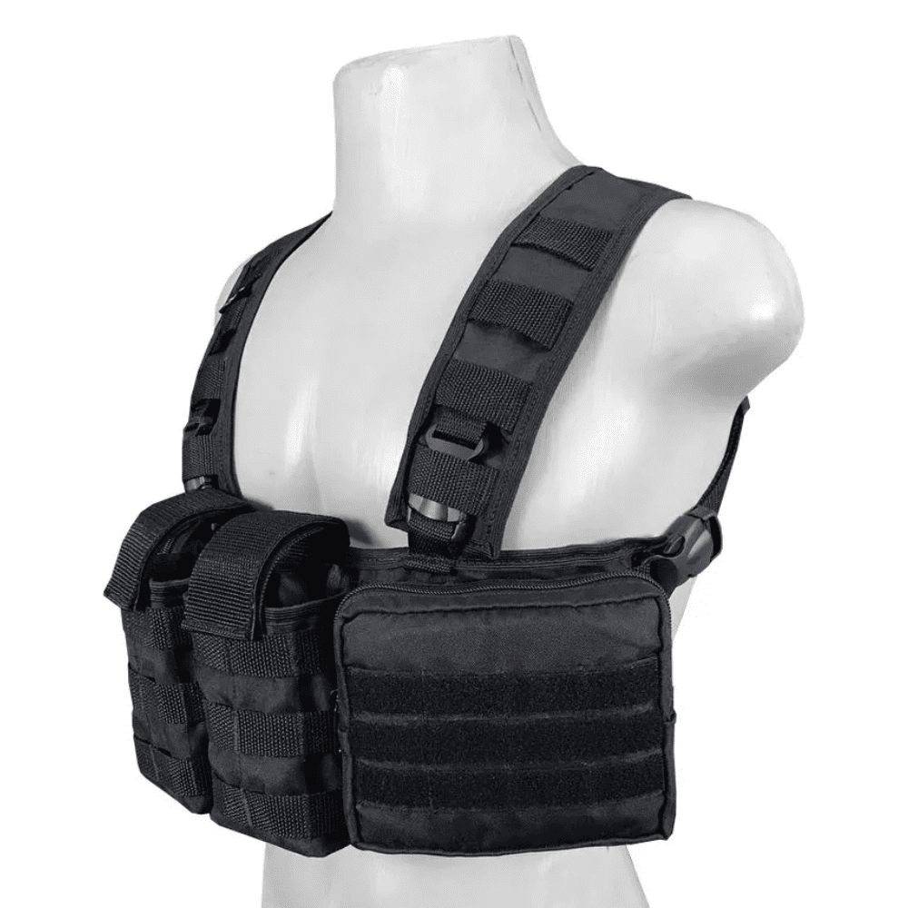 Chest Rig + 4 Acessórios Preto - Imagem 3