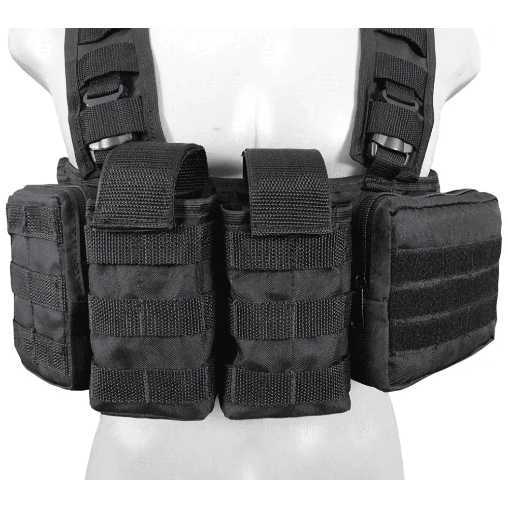 Chest Rig + 4 Acessórios Preto - Imagem 4