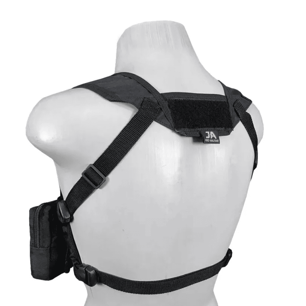 Chest Rig + 4 Acessórios Preto - Imagem 5