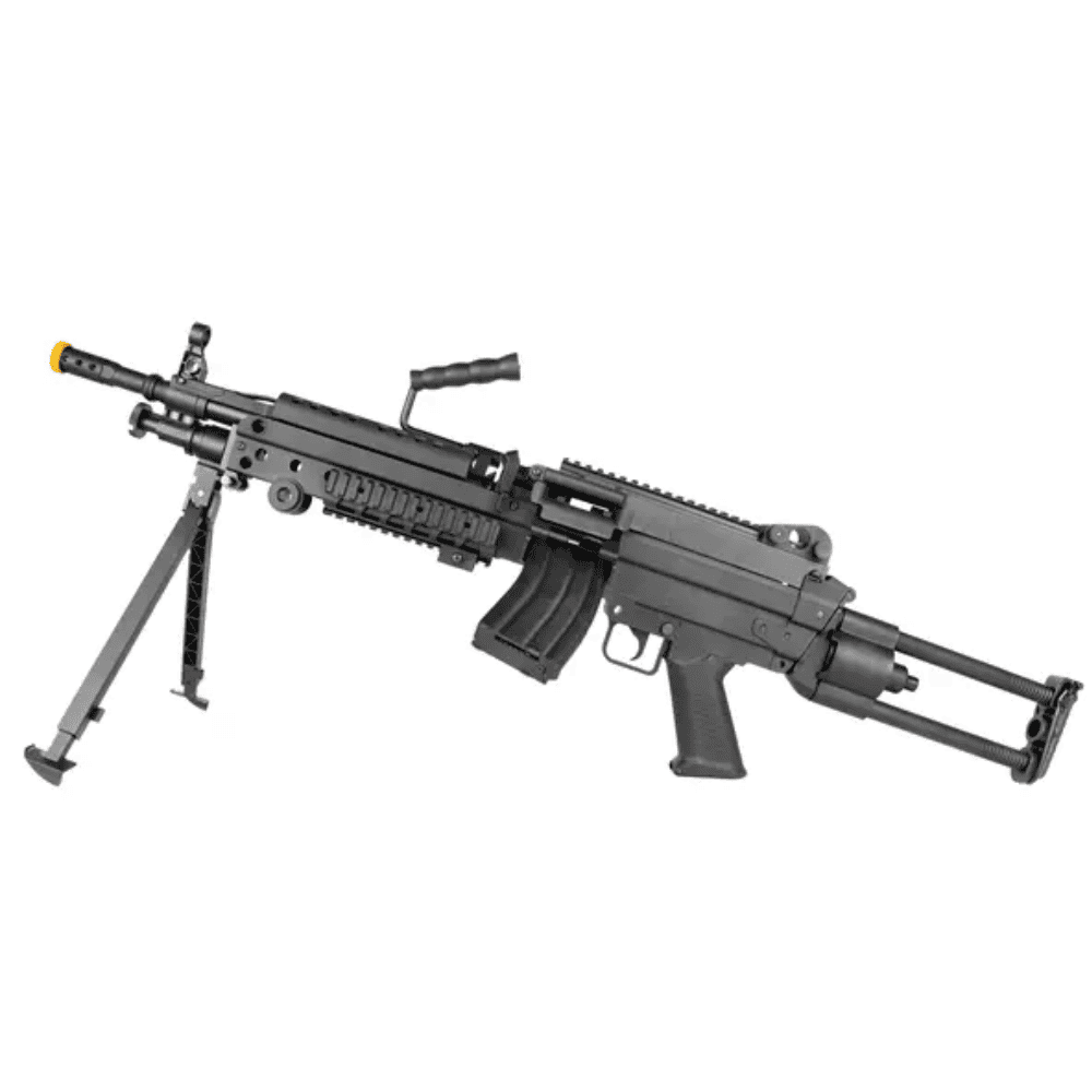 AEG Airsoft Rifle LMG M249 ELET. 6MM - Imagem 5