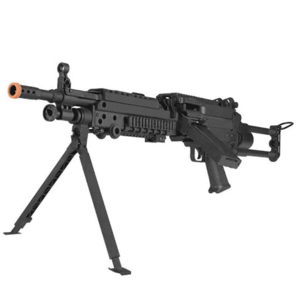 AEG Airsoft Rifle LMG M249 ELET. 6MM - Imagem 2