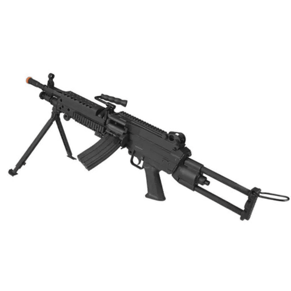 AEG Airsoft Rifle LMG M249 ELET. 6MM - Imagem 3