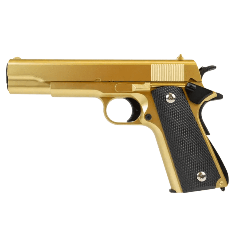 Airsoft Pistola VG 1911-V14 Gold Metal 6MM - Springer - Imagem 2
