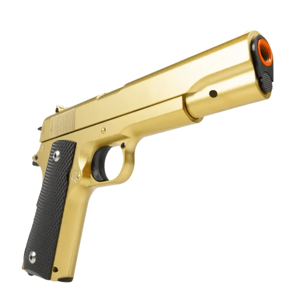 Airsoft Pistola VG 1911-V14 Gold Metal 6MM - Springer - Imagem 3