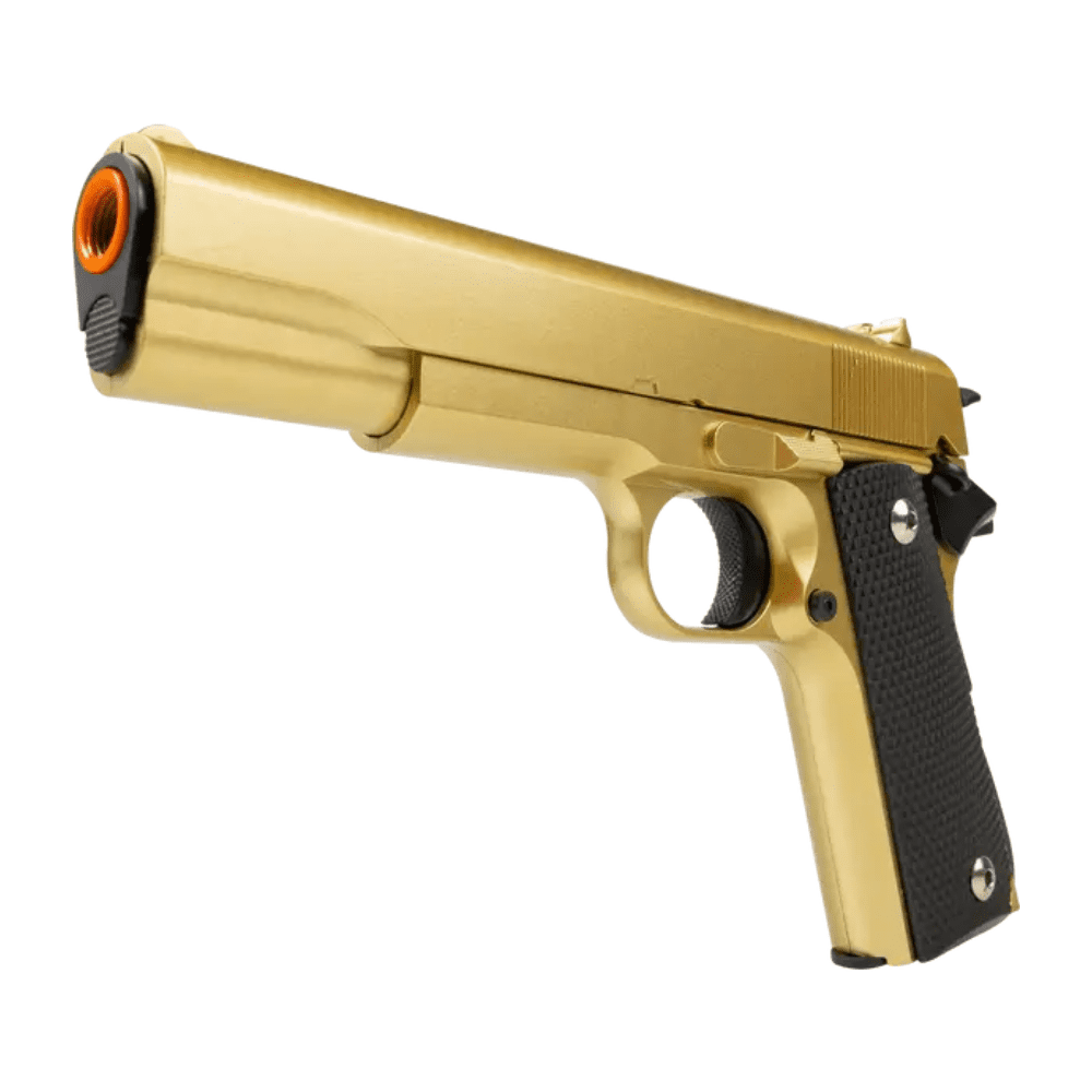 Airsoft Pistola VG 1911-V14 Gold Metal 6MM - Springer - Imagem 4