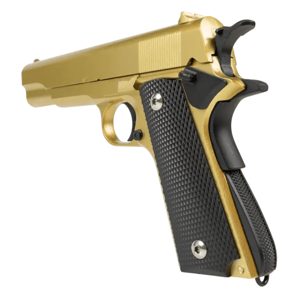 Airsoft Pistola VG 1911-V14 Gold Metal 6MM - Springer - Imagem 6