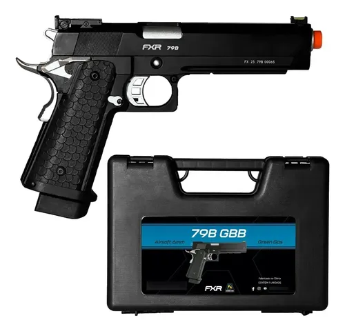 Airsoft Pistola 1911 Hi-Capa Custom Double Bell 79B GBB FXR