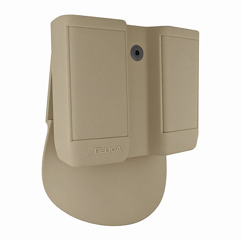 PORTA CARREGADOR DUPLO PADDLE BELICA COYOTE / TAN