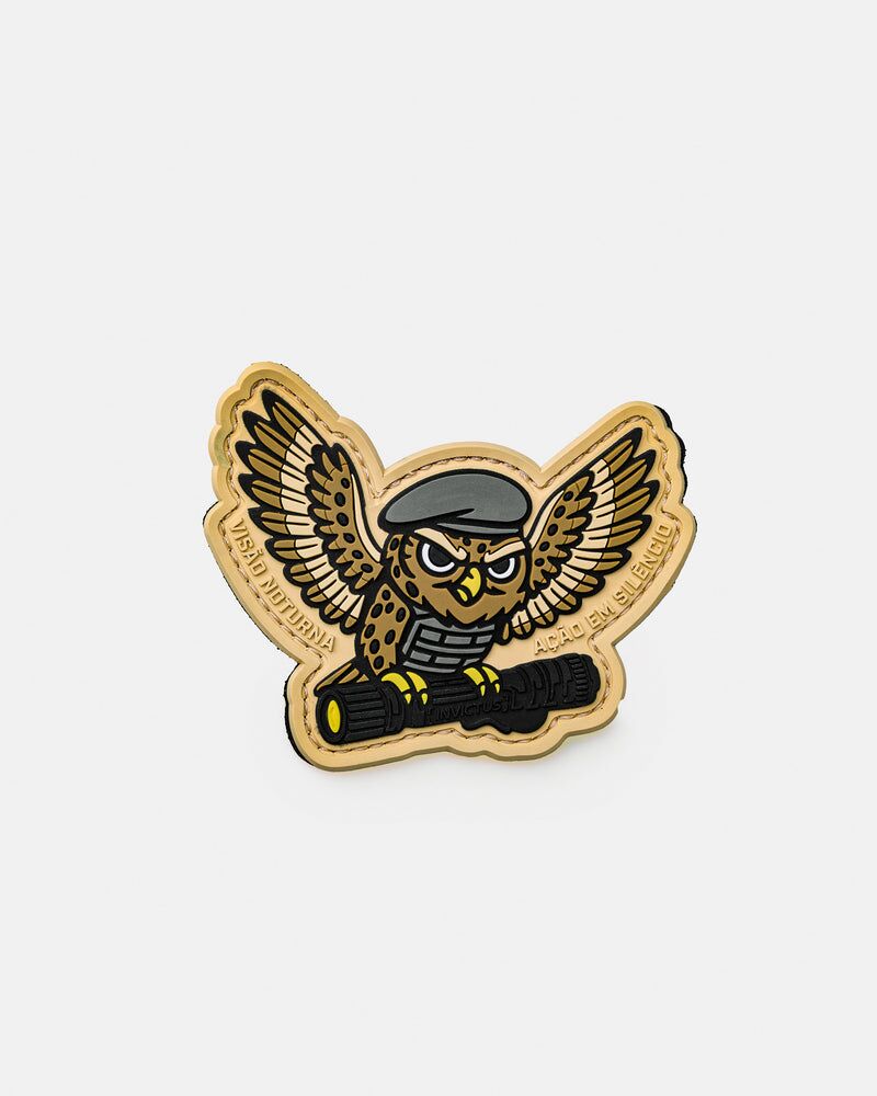 PATCH INVICTUS COLEÇÃO INSTINTO ALPHA CORUJA-BURAQUEIRA COYOTE