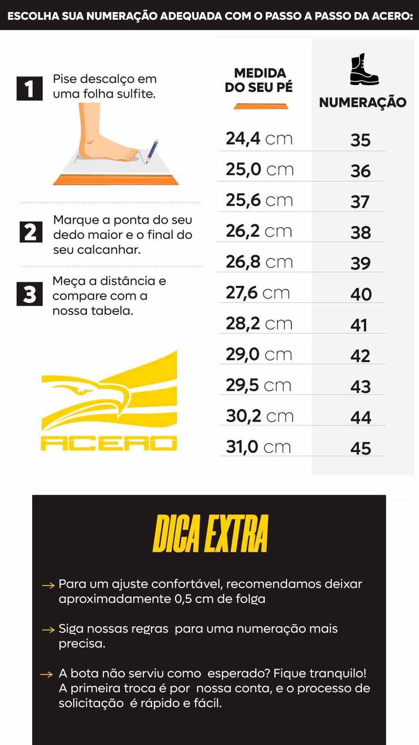 Coturno Militar Acero One Preto - Imagem 6